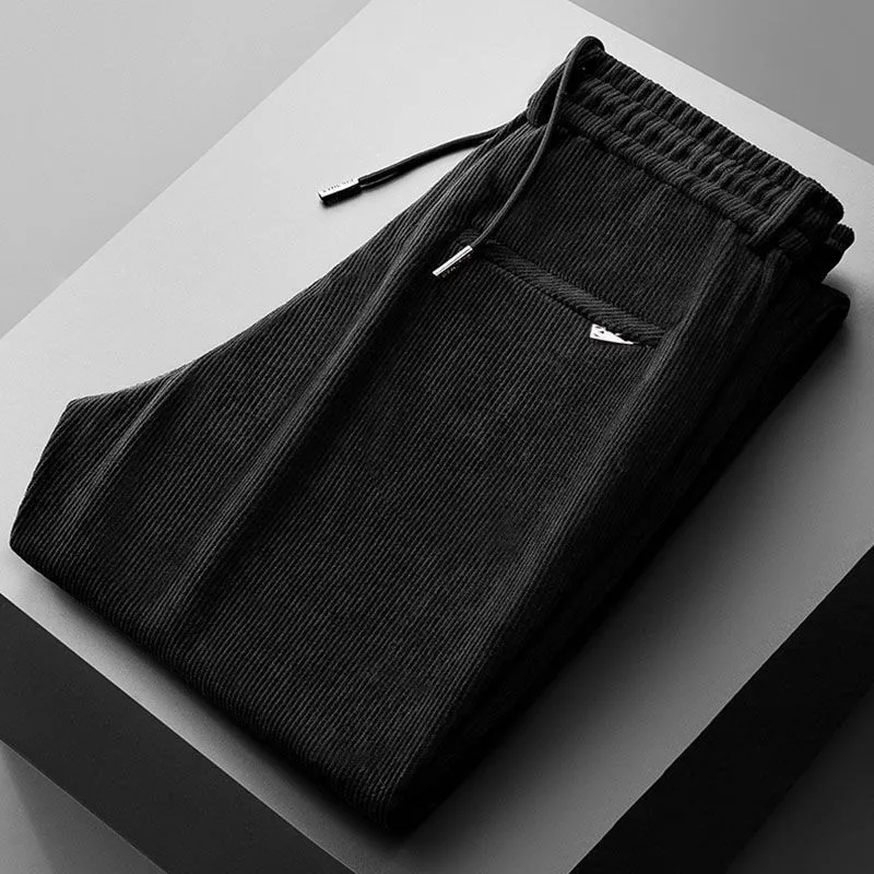 Corduroy Pant Warm - Men Corduroy Elastic Waist Casual Pants